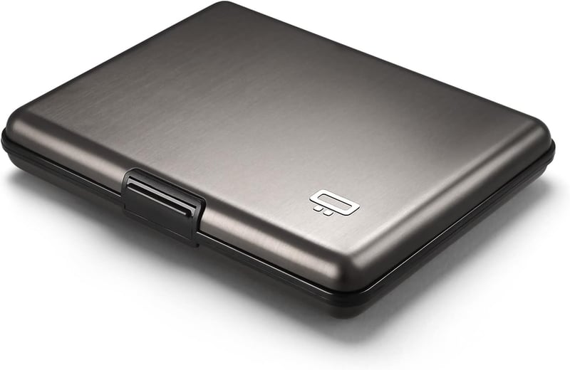 Große Aluminium Geldbörse mit RFID-Schutz für Herren