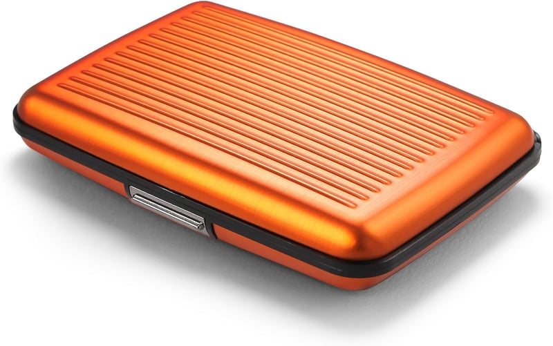 ÖGON Aluminium Kartenetui mit RFID-Schutz - Smart Case Stockholm orange