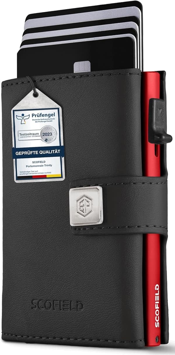 Trinity Premium Slim Wallet mit Münzfach und RFID-Schutz für Männer