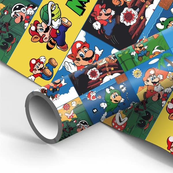 Geschenkpapier für Kindergeburtstag - 2 Rollen, 43 cm x 3 m, langlebig