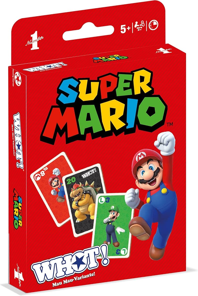 Winning Moves - Super Mario Mau Mau Kartenspiel für Kinder ab 5 Έτη