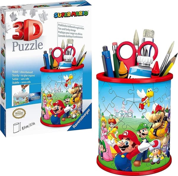 3D Puzzle Utensilo Super Mario – Schreibtisch-Organizer für Fans ab 6 Έτη