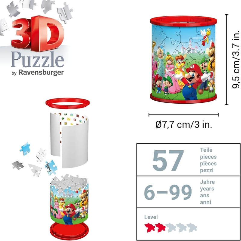 3D Puzzle Utensilo Super Mario – Schreibtisch-Organizer für Fans ab 6 Έτη