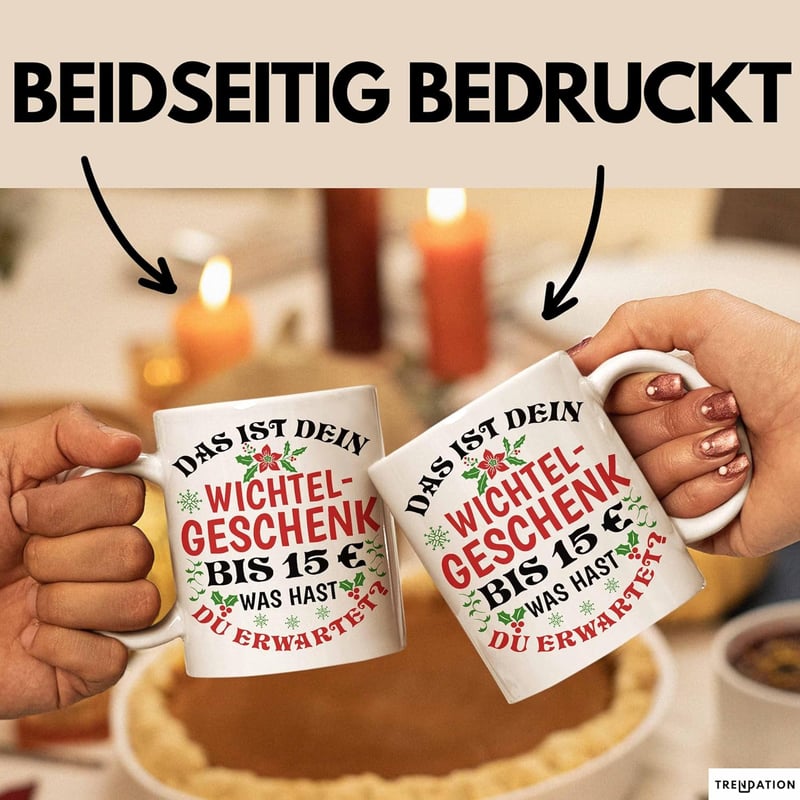 Wichtelgeschenk Tasse für Frauen bis 15€ - Schrottwichteln (Weiß)
