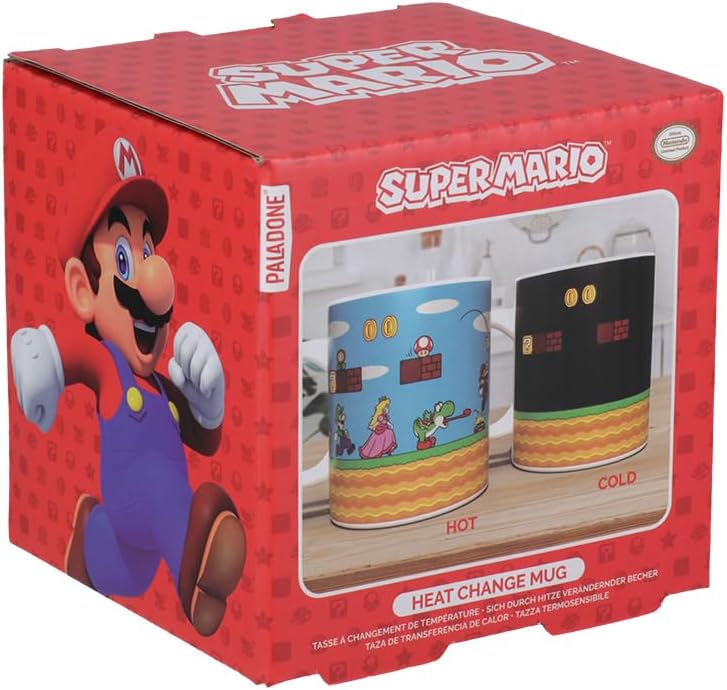 Super Mario Bros. Thermo-Kaffeetasse - Offizielles Nintendo-Merchandise für Gamer