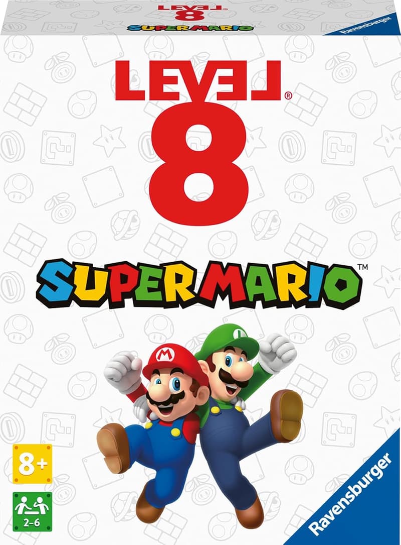 Super Mario Level 8 Kartenspiel für 2-6 Spieler ab 8 Έτη