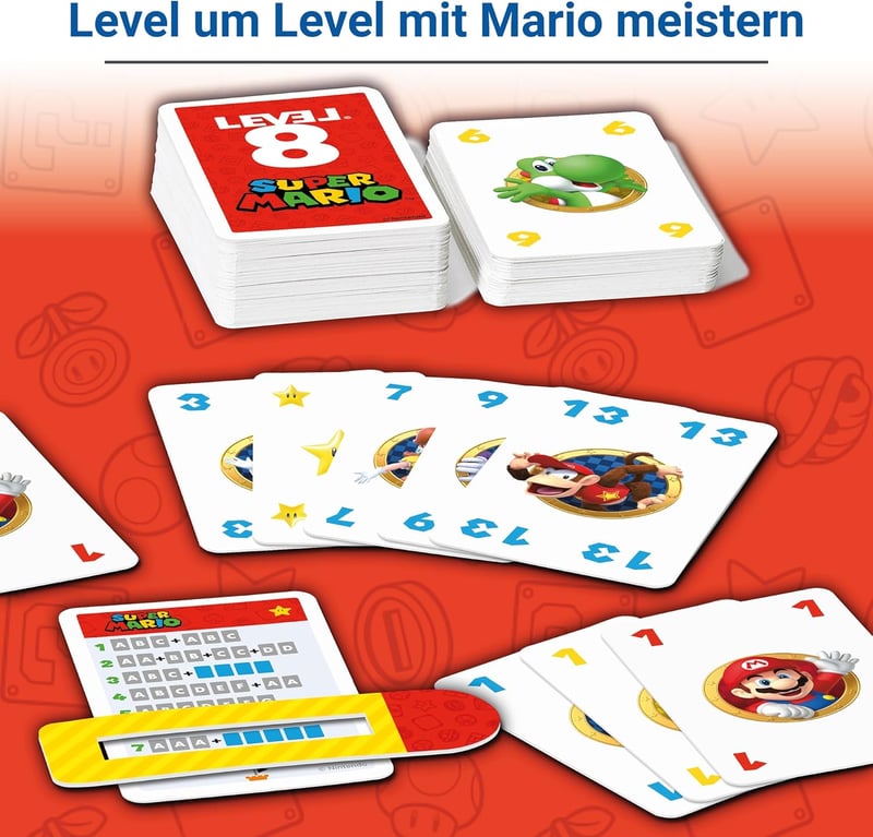 Super Mario Level 8 Kartenspiel für 2-6 Spieler ab 8 Έτη