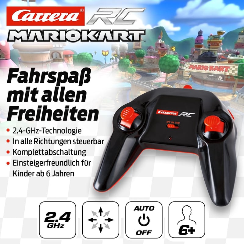 Carrera Mario Kart™ RC Quad für Offroad-Spiele – Maßstab 1:20
