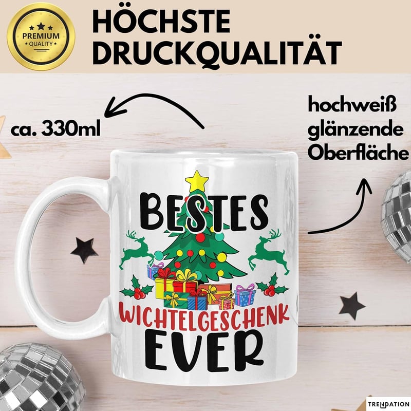 Wichtelgeschenk für Frauen - Trendige Keramik in Weiß