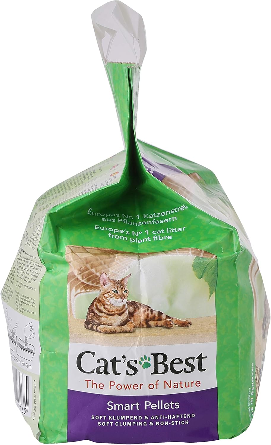 Cat's Best Smart Pellets – 100 % pflanzliche Klumpstreu für Katzen, 2,5 kg