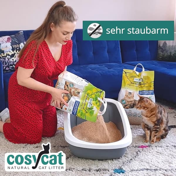 Biologisches Katzenstreu aus Holz, klumpend, 20 l - 100 % natürlich