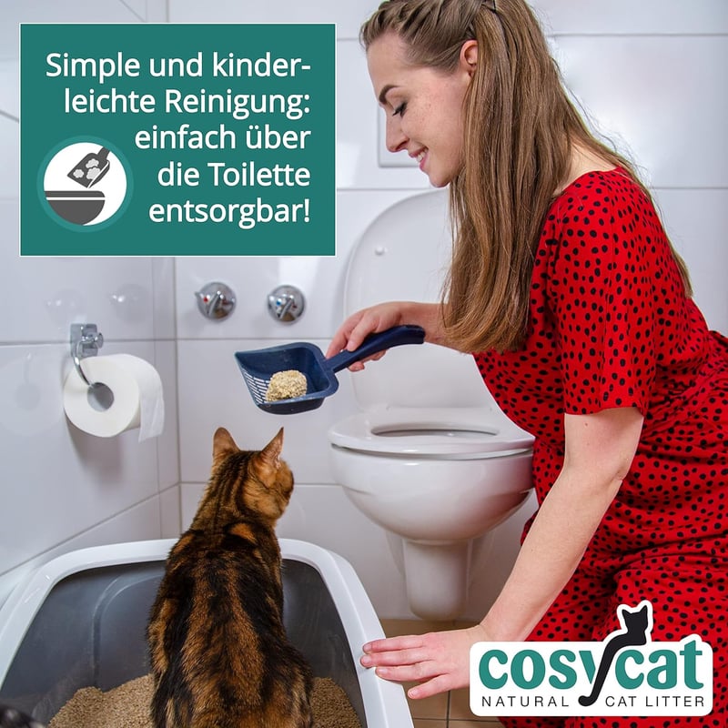 Biologisches Katzenstreu aus Holz, klumpend, 20 l - 100 % natürlich