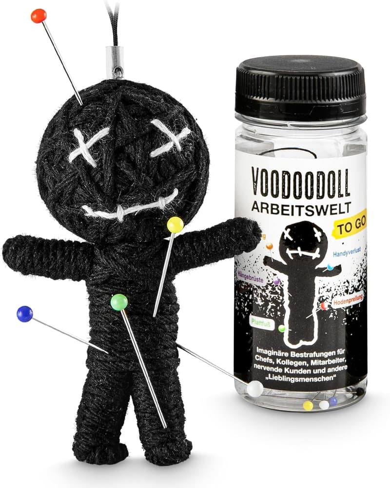 Voodoo-Puppe - Witziges Gaggeschenk für Arbeitskollegen und Chef