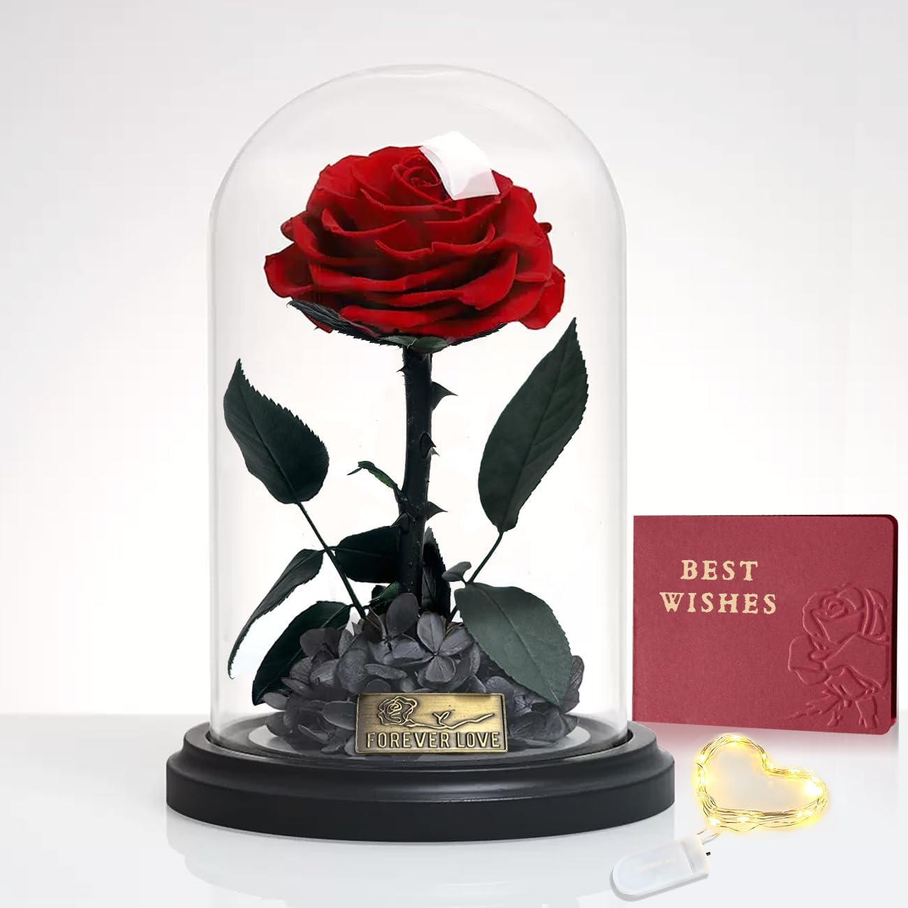 Echte Infinity Rose im Glas für Frauen – romantisches Geschenk zur Feier