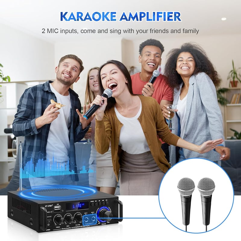 Mini Bluetooth 5.0 HiFi-Verstärker 40W für Zuhause & Auto