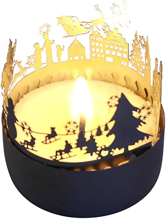 Winterzeit Schattenspiel für Teelicht – ideales Wichtelgeschenk