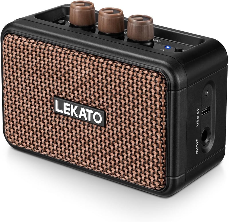 Tragbarer E-Gitarrenverstärker 5 W mit Bluetooth und Effekten