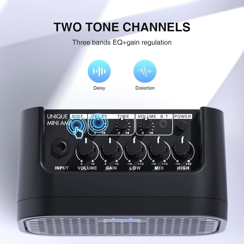 LEKATO 10W Bluetooth E-Gitarrenverstärker für tägliches Training