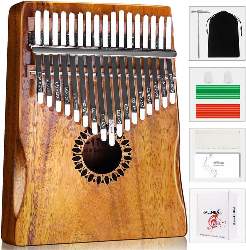 Kalimba Daumenklavier 17 Tasten - Musikinstrument für Anfänger