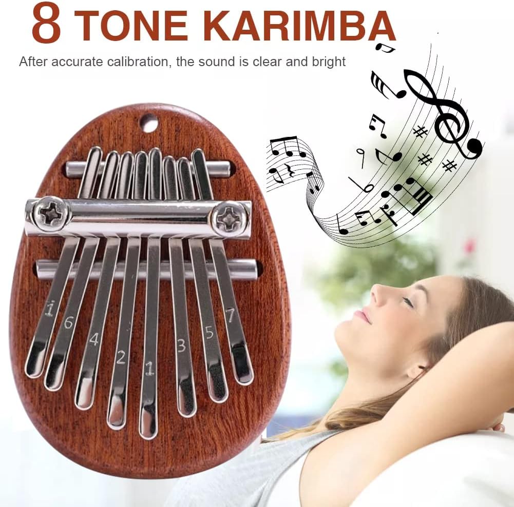 Kalimba für Kinder – Tragbares Holz Daumenklavier für Anfänger