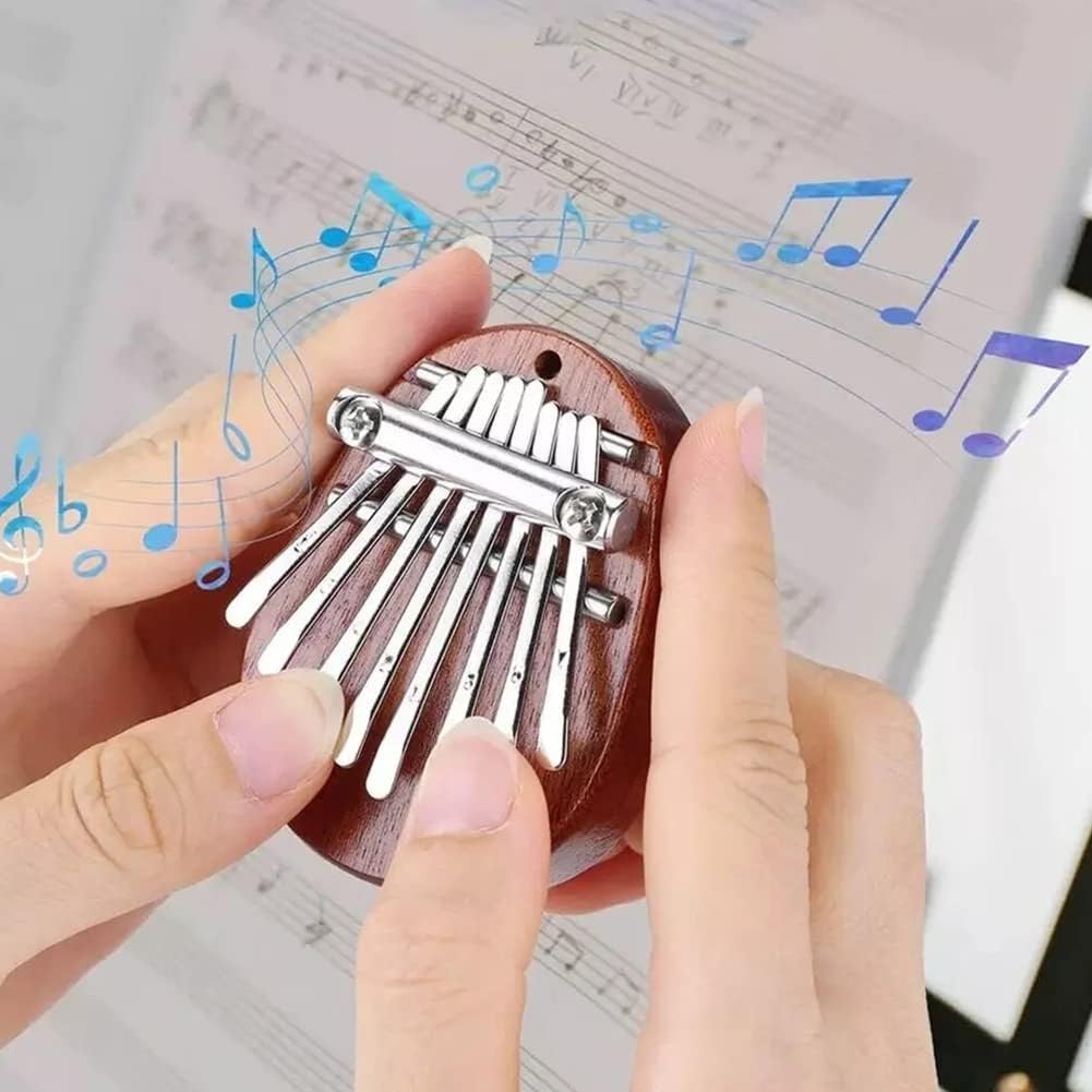 Kalimba für Kinder – Tragbares Holz Daumenklavier für Anfänger