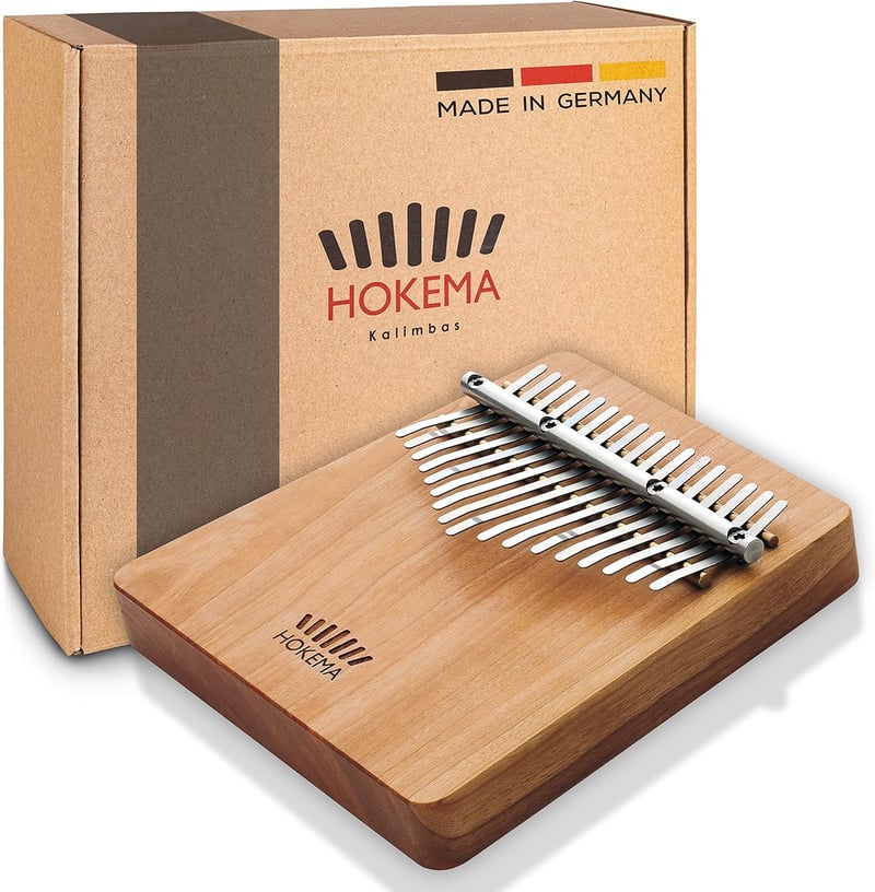 Hokema Kalimba B17 C-Dur - Handgefertigtes Daumenklavier für Einsteiger