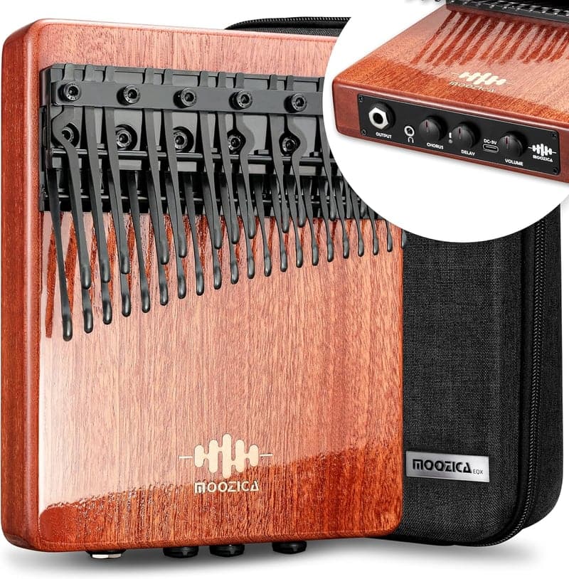 Chromatisches Kalimba mit 36 Tasten und Piezo-Tonabnehmer