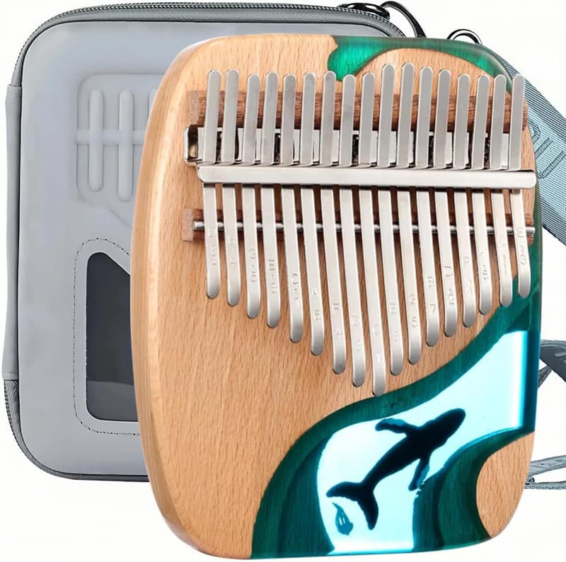 Kalimba 17 Schlüssel aus Holz für Erwachsene und Kinder