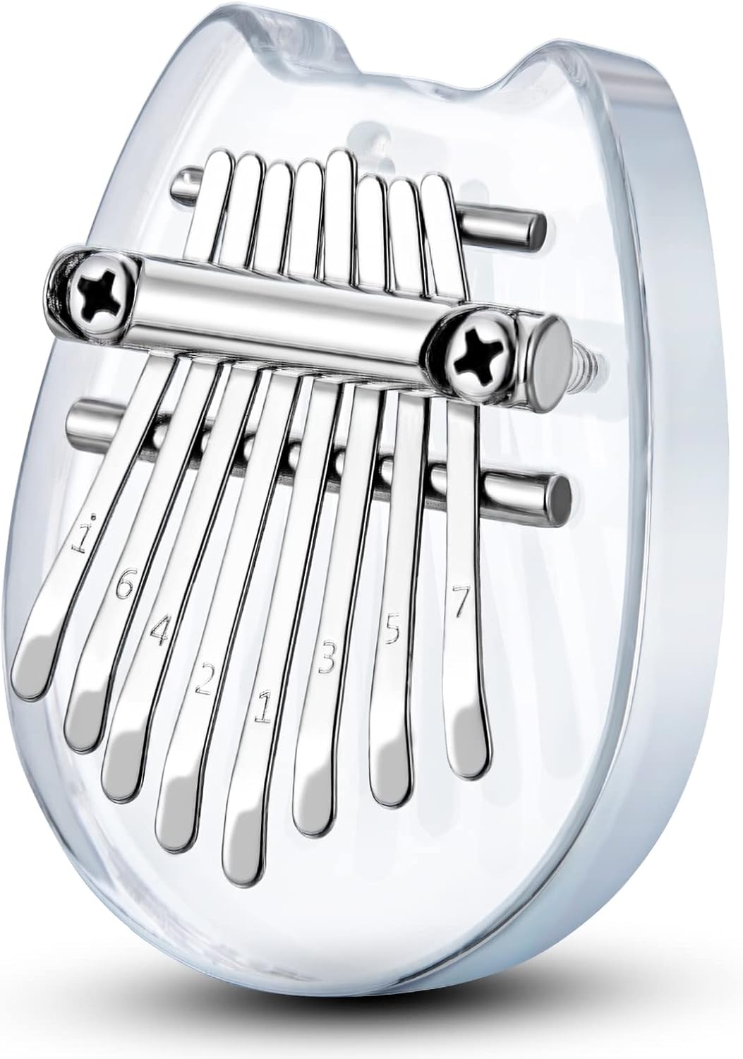 Mini Kalimba 8-Tasten Fingerpiano aus Holz – Tragbares Musikinstrument für Kinder und Erwachsene