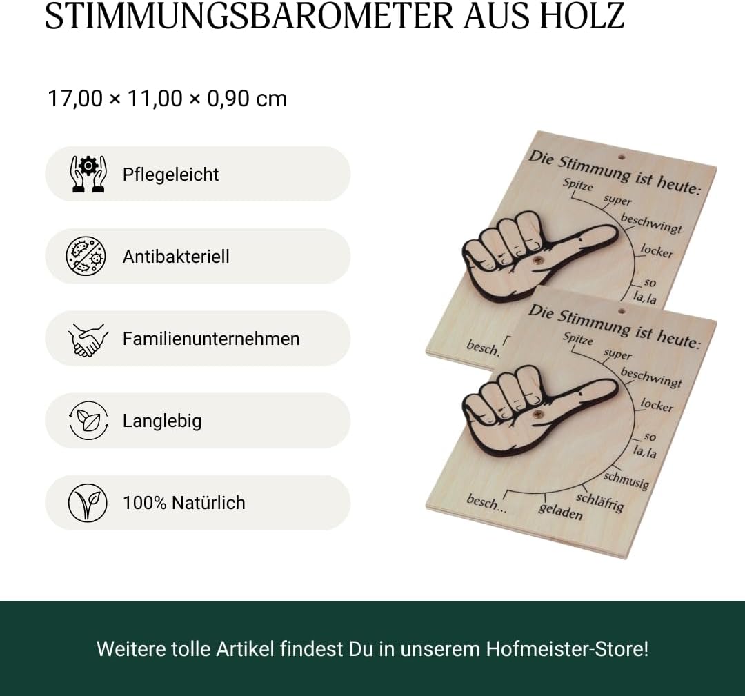 HOFMEISTER® Stimmungsbarometer - 2er Set