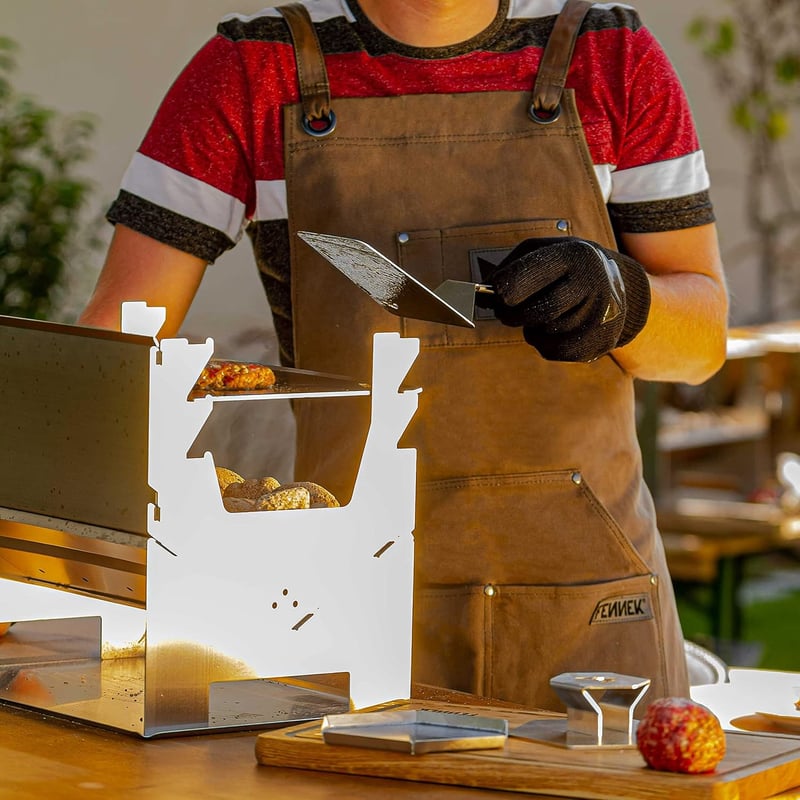Hochwertige Grillschürze mit Wachsschutz für Grillliebhaber