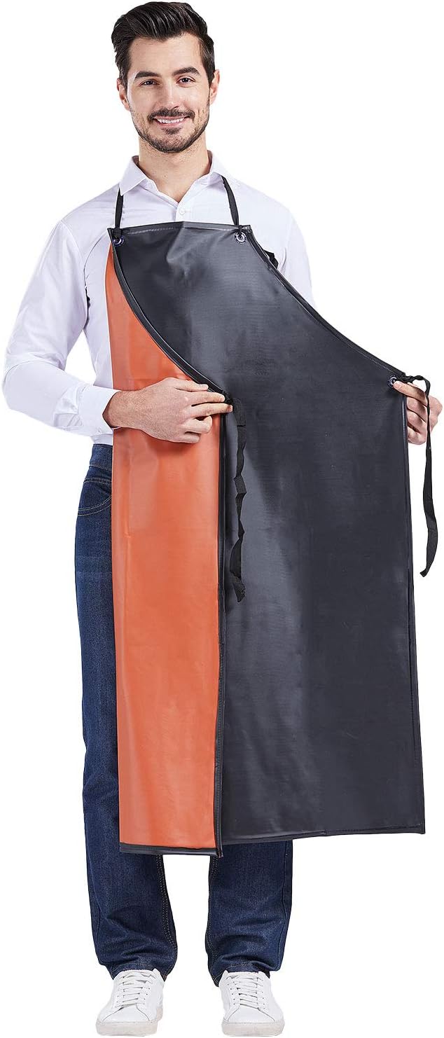 Wasserdichte Metzgerschürze für Herren und Damen, ölresistent