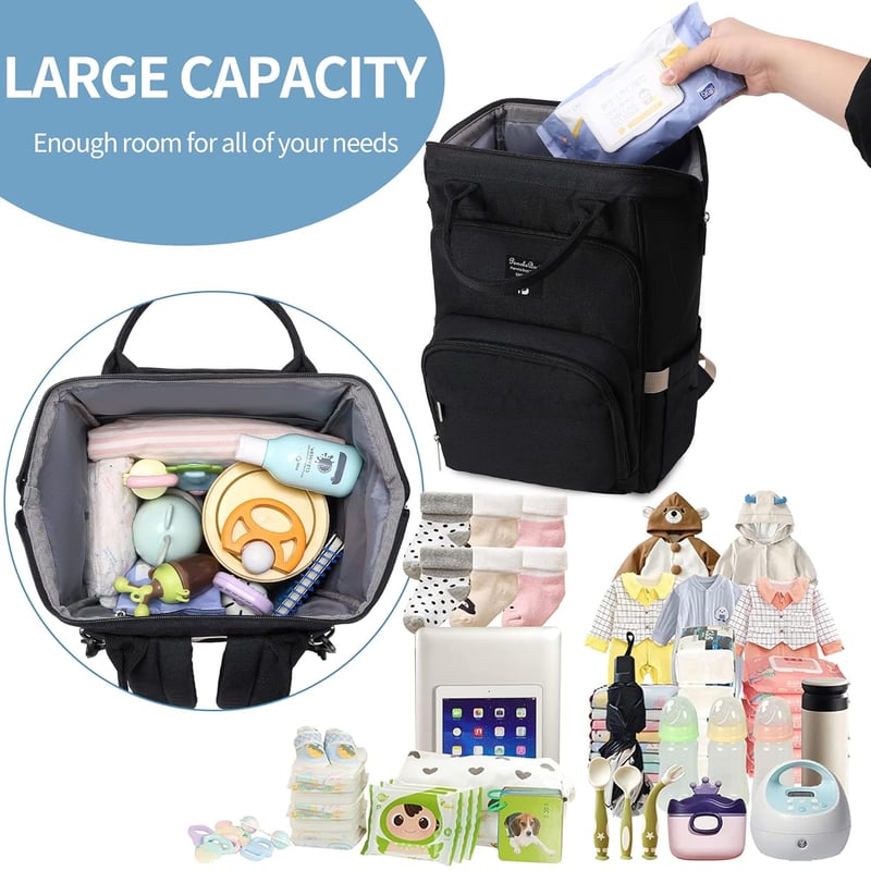 Stylischer Wickelrucksack für Babys – multifunktional und wasserabweisend