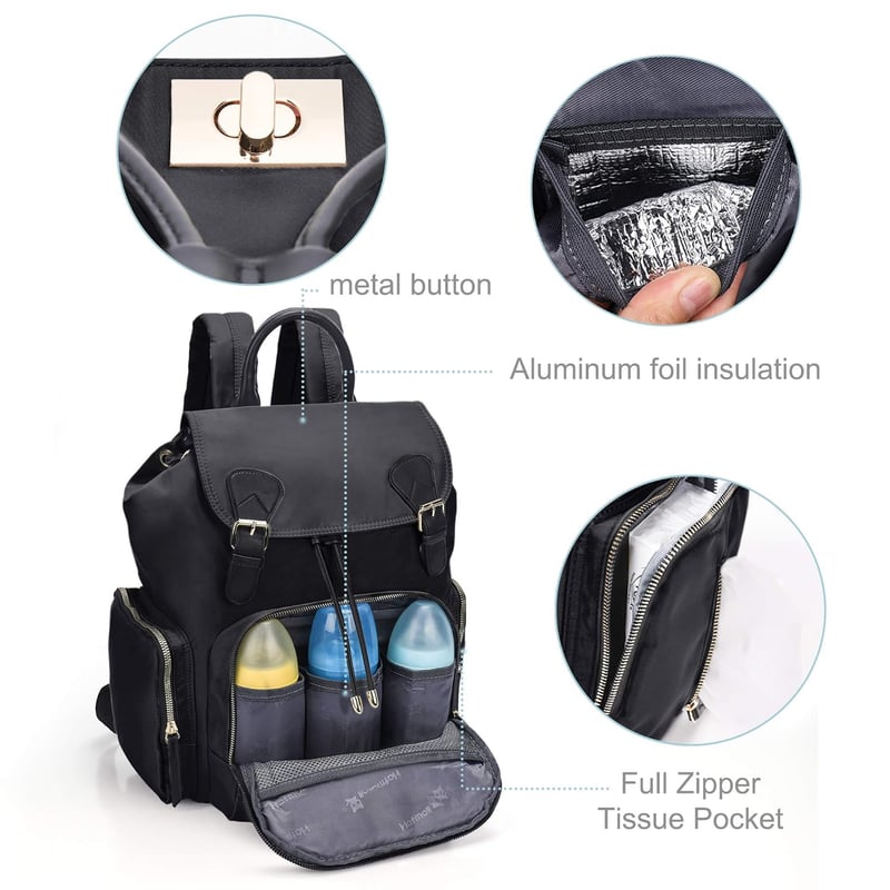 Stylischer Wickelrucksack für Mama und Papa mit großer Kapazität