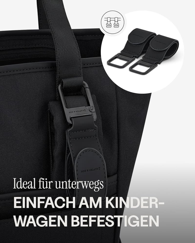 Wickelrucksack Lindby 2in1 mit Kulturtasche und Flaschenhalter
