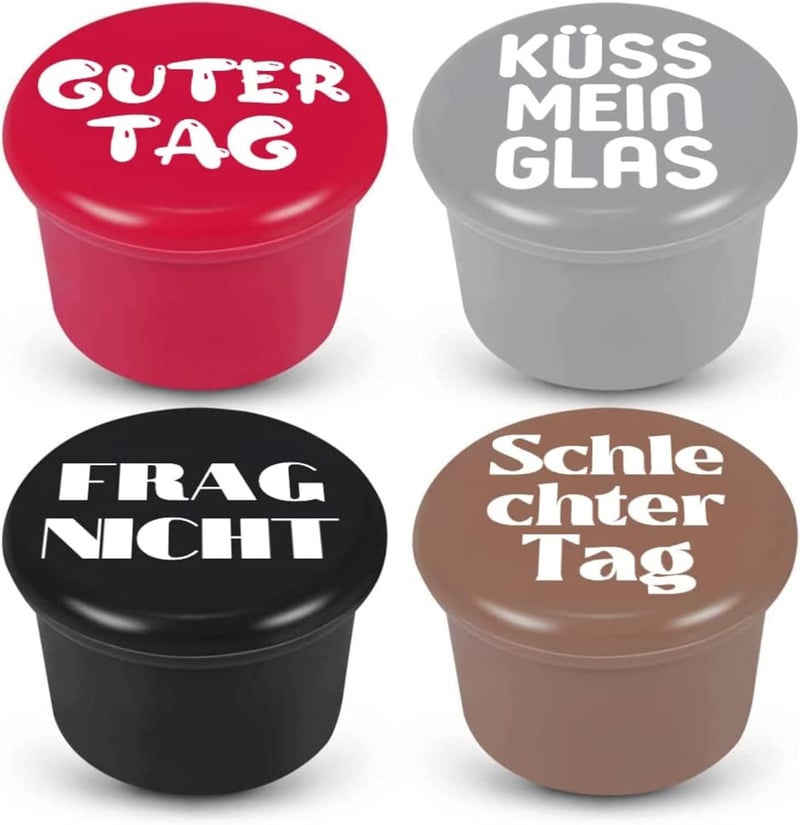 Witzige Weihnachtsgeschenke: Weinverschluss als Wichtelgeschenk