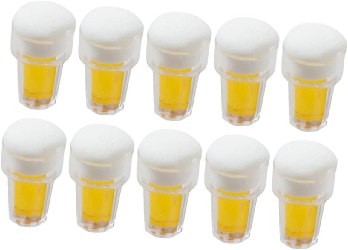 Mini-Bierkrüge aus Harz, 10 Stück, für Weihnachtsbastelprojekte
