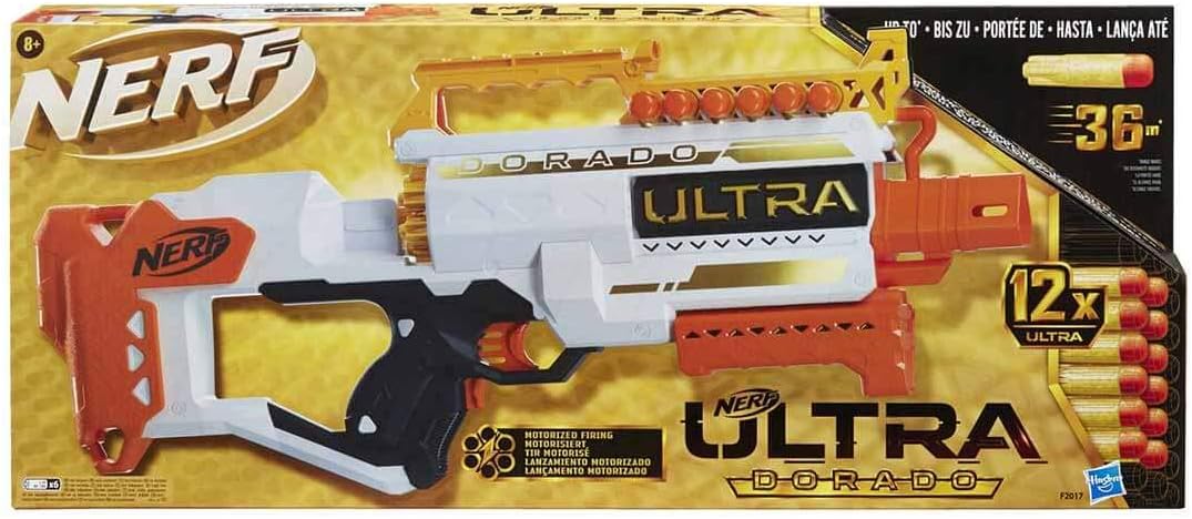 Hasbro Ultra Dorado motorisierter Blaster mit 12 Nerf Ultra Darts
