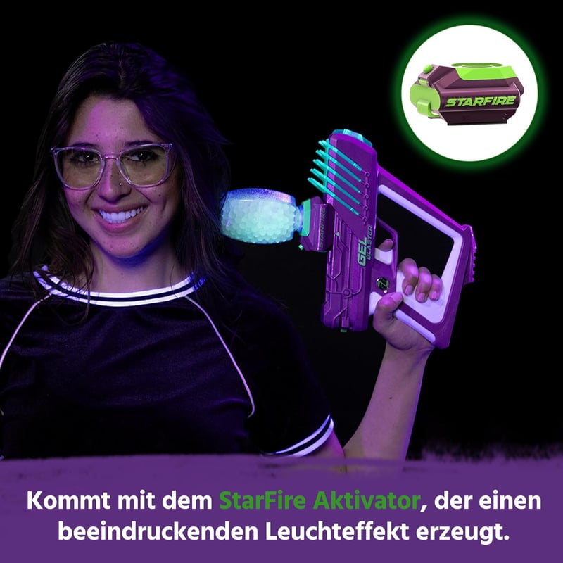 Gel Blaster Starfire - Halb-/Automatikmodus, 30m Reichweite, 5800 Schüsse