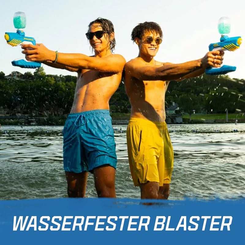 Automatischer Gel Blaster Piranha – Wasserdicht, 30m Reichweite, Spielzeug für Männer und Teenager