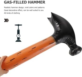 Aufblasbarer Hammer für Kindergeburtstag, 2 Stück, bunt, 56x27 cm