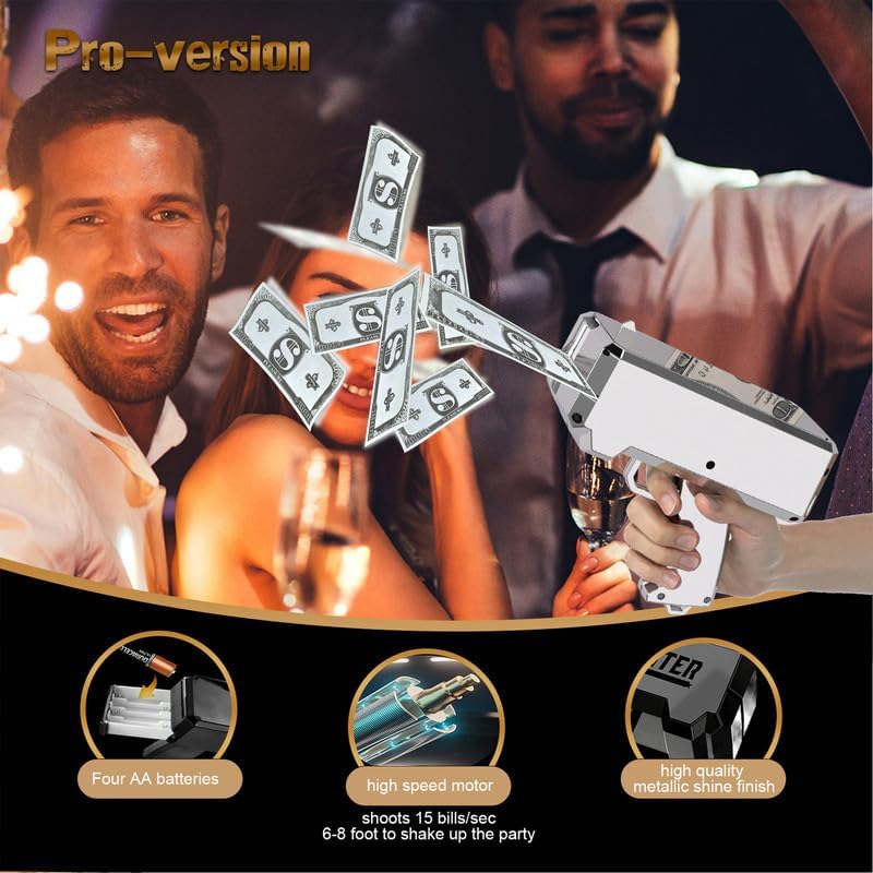 Geldpistole für Filmrequisiten – Handheld Shooter für Partys