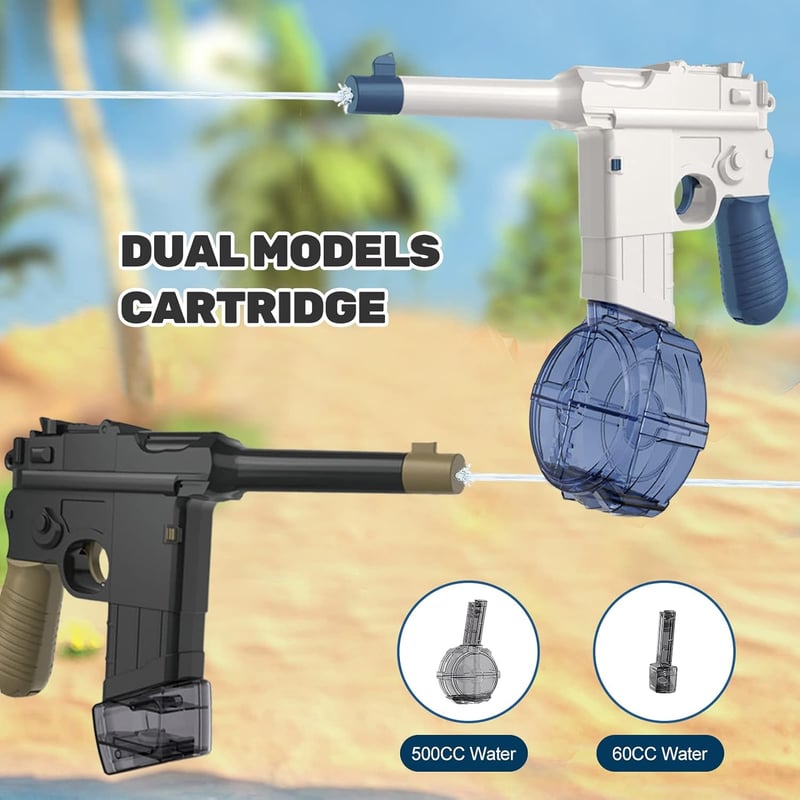 Elektrische Wasserpistole 100ml/450ml - 33FT Reichweite für Sommer-Spaß