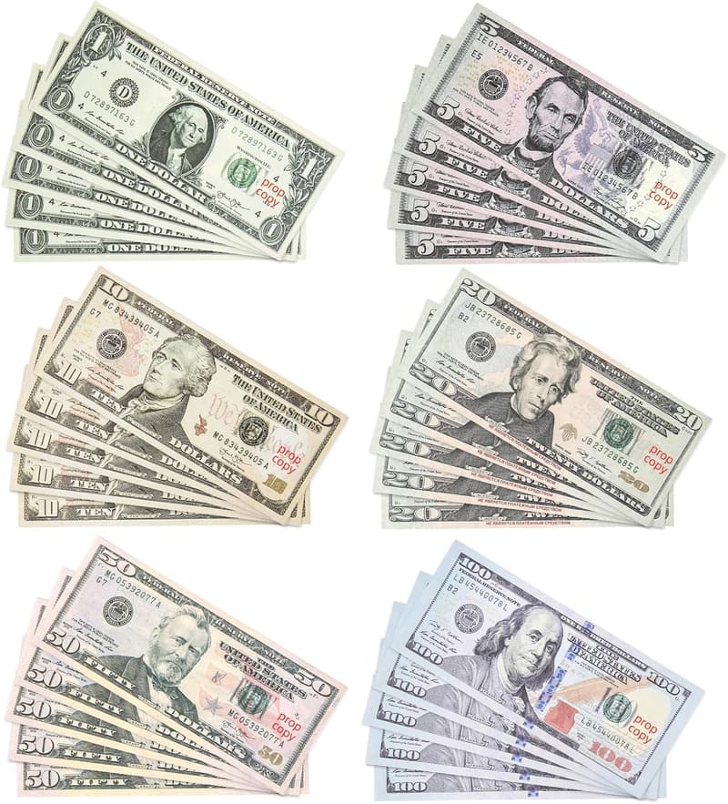 Spielgeld Dollar Scheine im 150er Pack für Partys und Filme