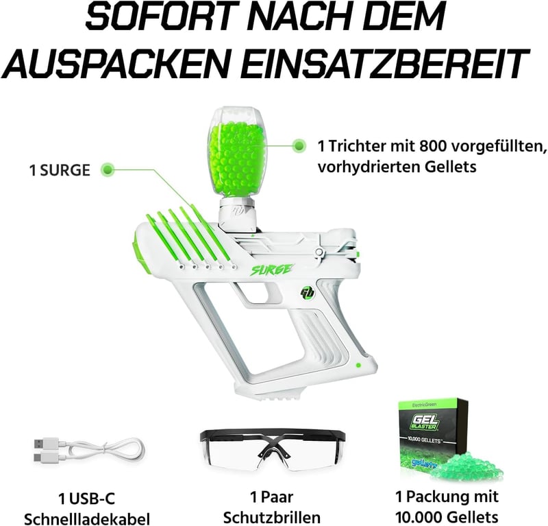 Hochleistungs-Gelball-Blaster für Jugendliche – 10K Schüsse, 30m Reichweite