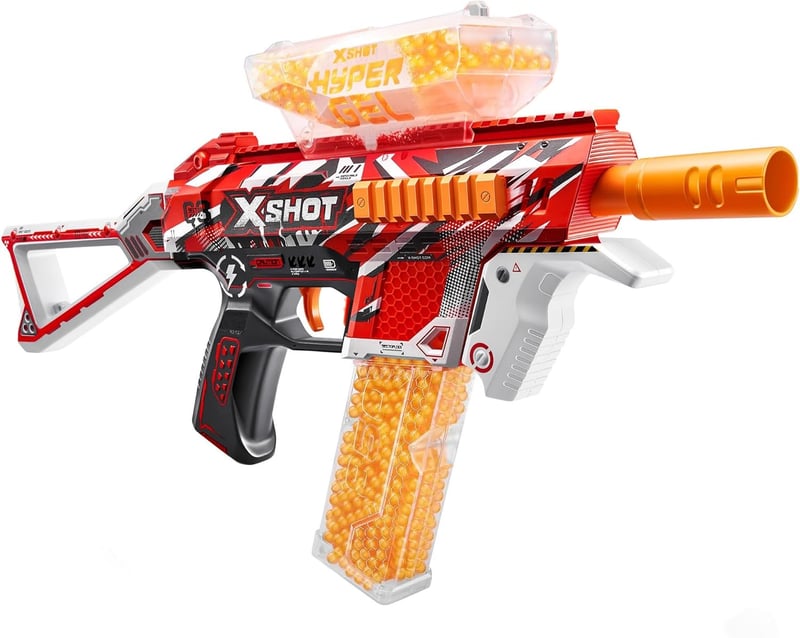 X-Shot Hyper Gel Blaster Trace Fire mit 2500 Kugeln und Akku-Pack