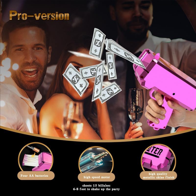 Geldpistole für Filme - Handheld Requisiten für Partys
