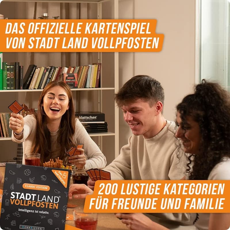 DENKRIESEN Stadt Land VOLLPFOSTEN - Innovative Familienspiele und Partyspaß