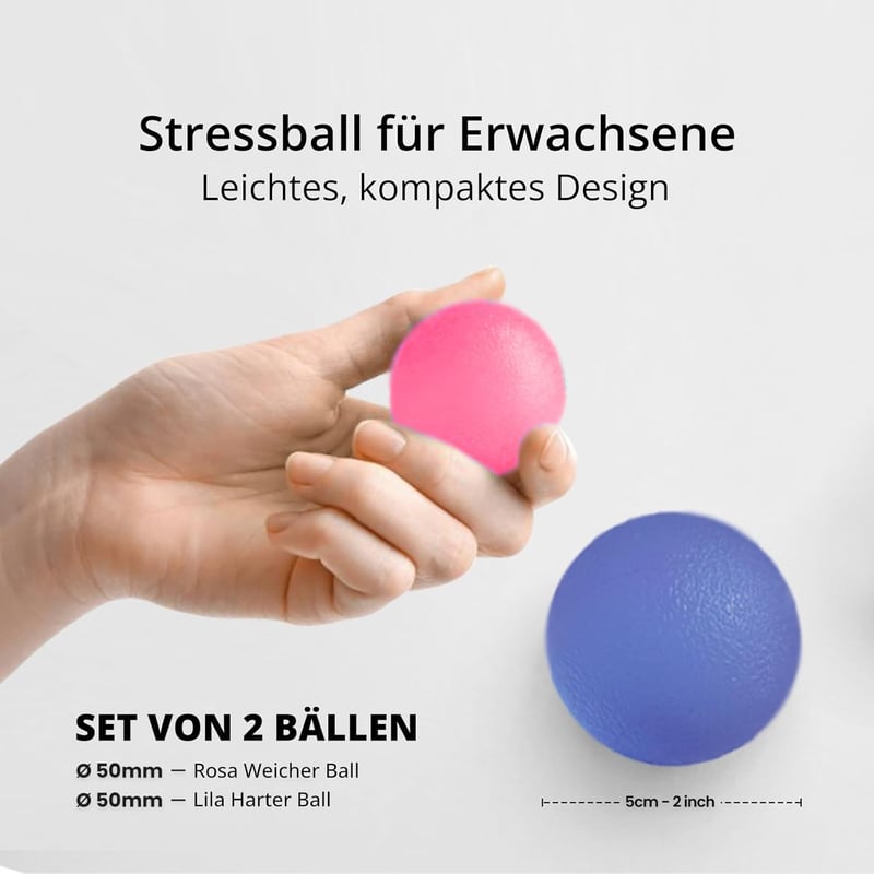 Stressball-Set für Erwachsene und Kinder – Antistress-Gelbälle zur Handtherapie