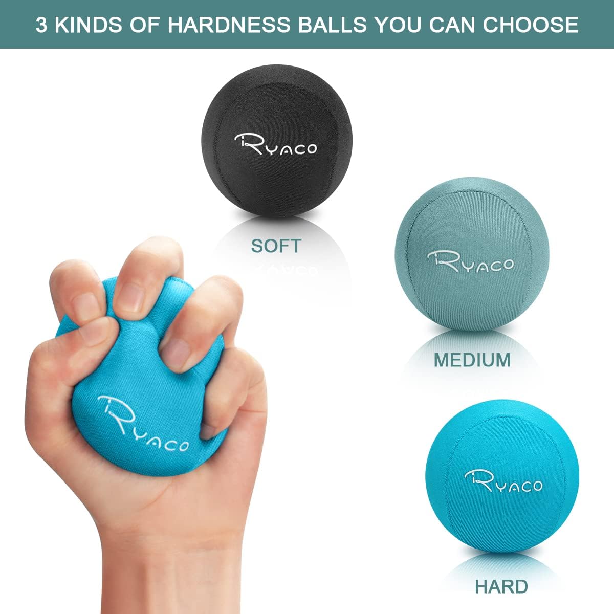 Therapeutisches Stressball-Set für Handtherapie – 3er-Pack